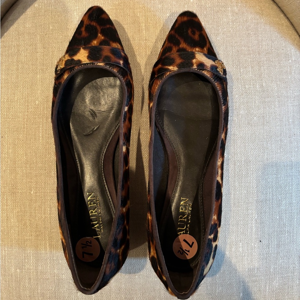 Ralph Lauren Women's Animal Print Flats